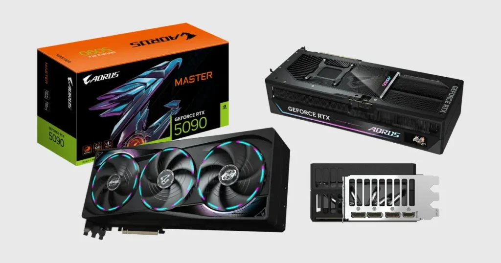 GIGABYTE AORUS GeForce RTX 5090 MASTER 32G Specifications: