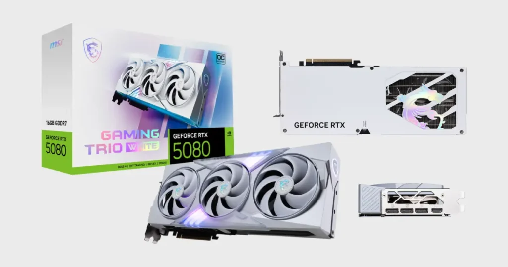 FAQs about the MSI GeForce RTX 5080 16G GAMING TRIO OC WHITE 