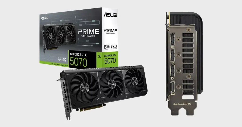 ASUS PRIME GeForce RTX 5070 12GB GDDR7 Specifications