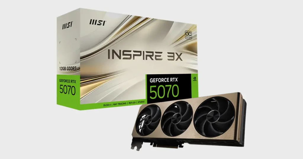 MSI GeForce RTX 5070 12G INSPIRE 3X OC Specifications