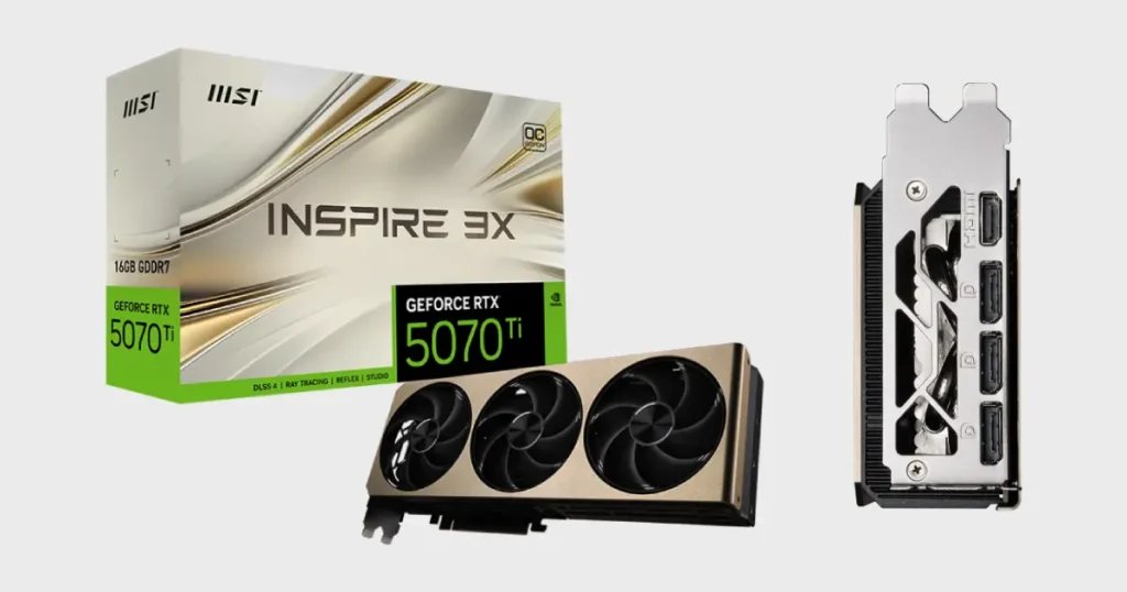 FAQ's about the MSI GeForce RTX 5070 Ti 16G INSPIRE 3X OC PLUS