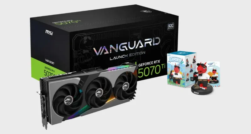 MSI GeForce RTX 5070 Ti 16G VANGUARD SOC LAUNCH EDITION