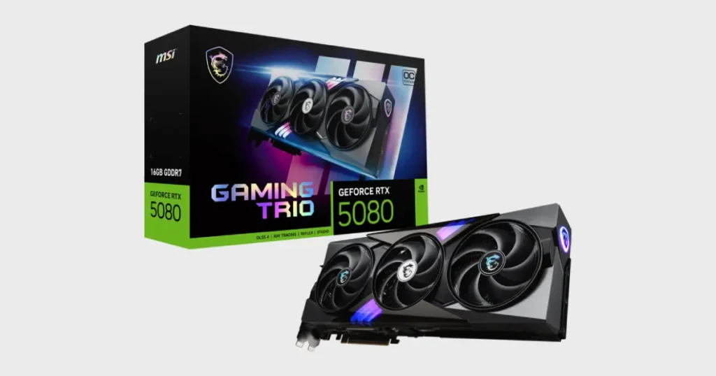 MSI GeForce RTX 5080 16GB GDDR7 Gaming Trio OC Specifications