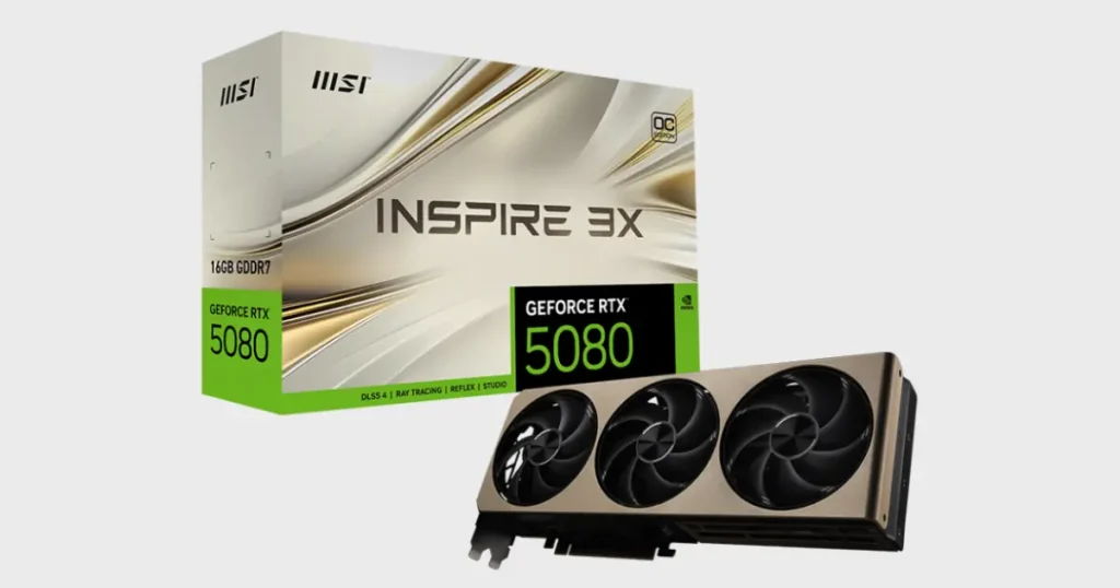 MSI GeForce RTX 5080 16GB GDDR7 Ventus 3X OC Specifications