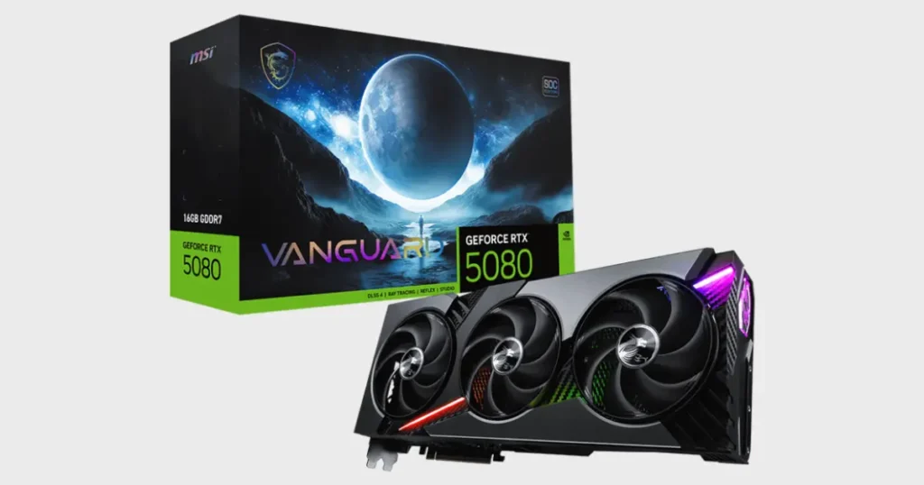 MSI GeForce RTX 5080 16GB GDDR7 Vanguard SOC Specifications