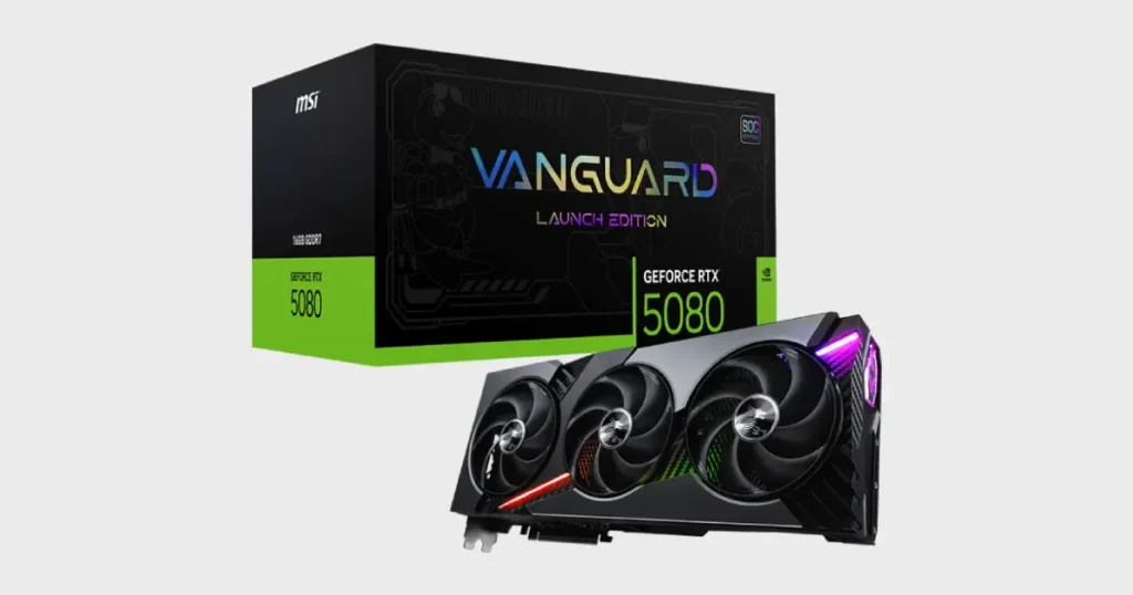 MSI GeForce RTX 5080 16GB GDDR7 Vanguard SOC Launch EditionSpecifications