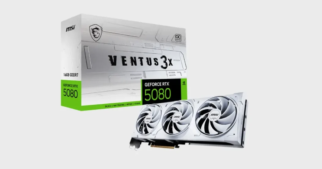 FAQ's about the MSI GeForce RTX 5080 16GB GDDR7 Ventus 3X OC White