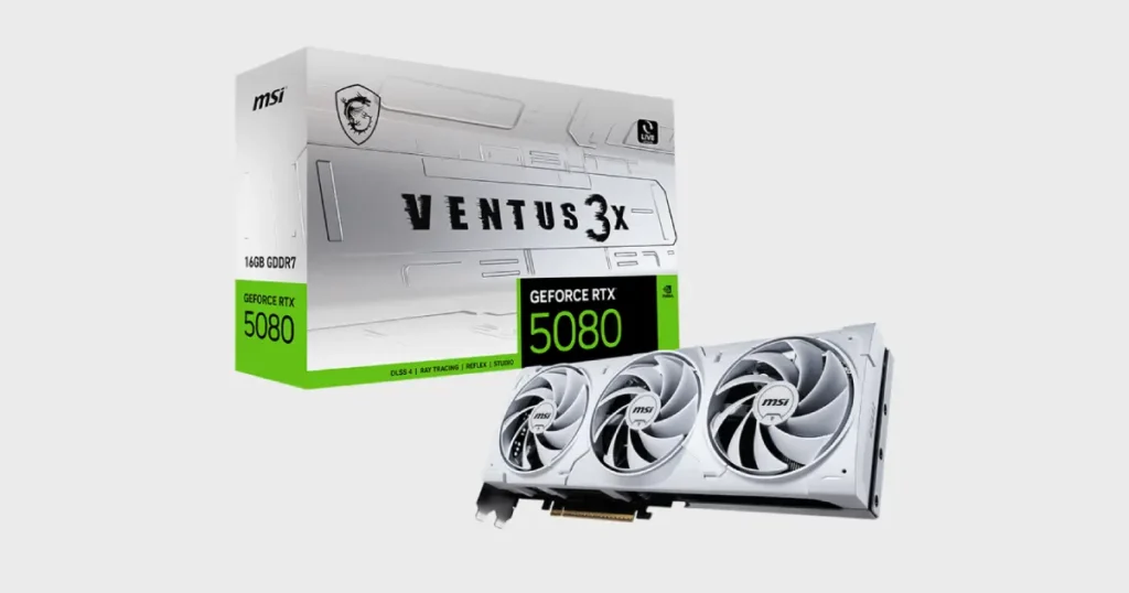 FAQ's about the MSI GeForce RTX 5080 16GB GDDR7 Ventus 3X White