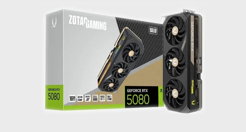 ZOTAC GAMING GeForce RTX 5080 Solid 16GB GDDR7